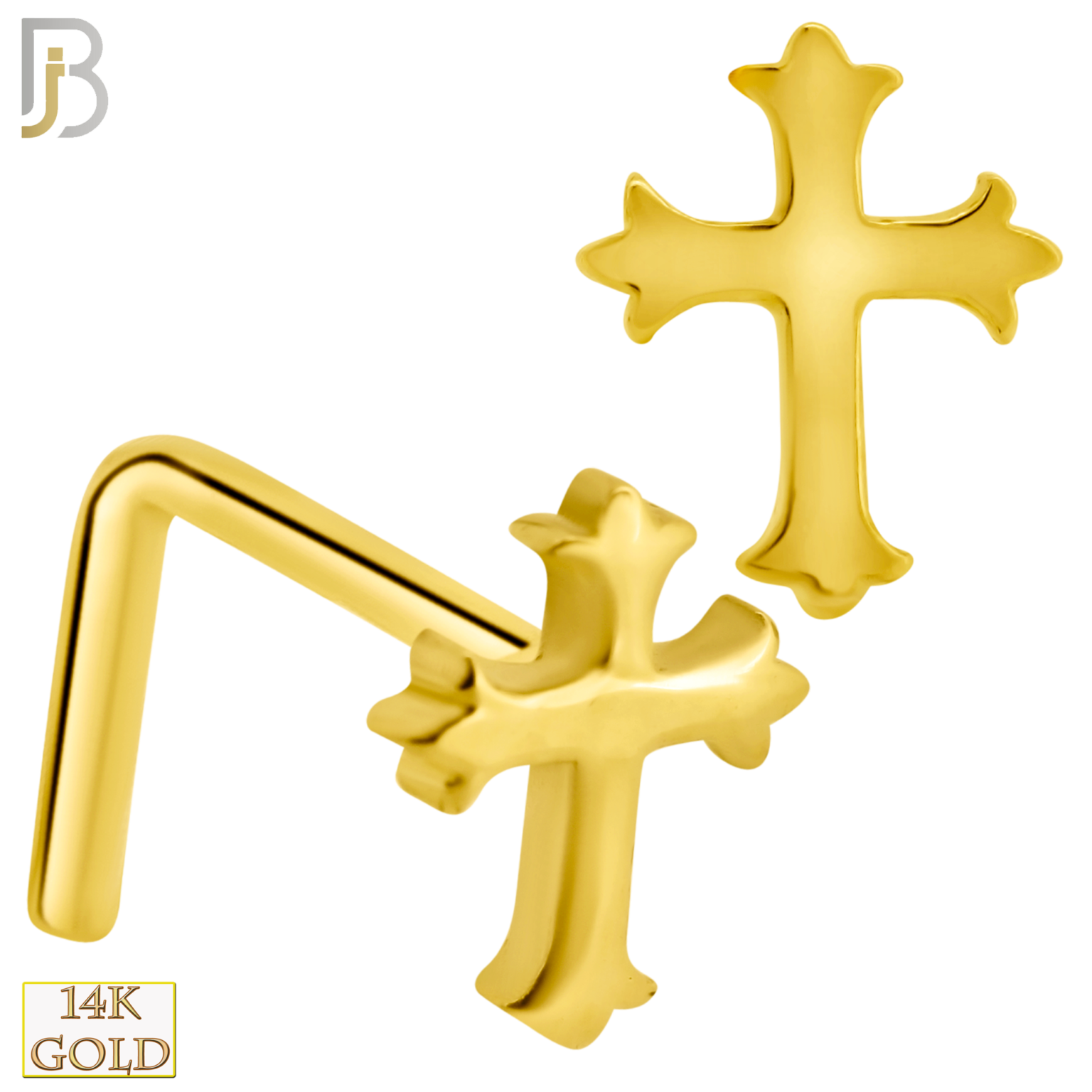 14k Nose Bone, Nose Stud, Nose Piercing, Nose Ring, Real Gold