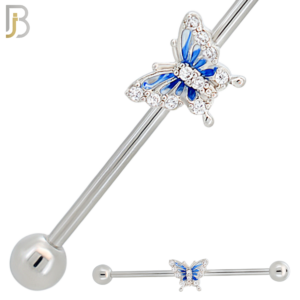 316L Surgical Steel Butterfly Industrial Barbell Pack